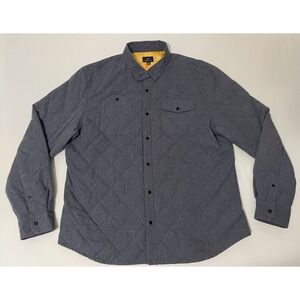Alpinestars Triton Shirt Jacket Men's Size 2XL Lined Quilted Gray Yellow‎